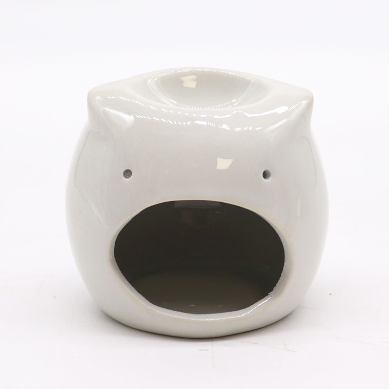 Classic White Oil Burner - Short Owl
