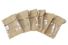 Small - Jute Window Bag 16x10cm