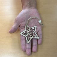Pack of 3 Christmas Wooden Craft Decoration - Bell
