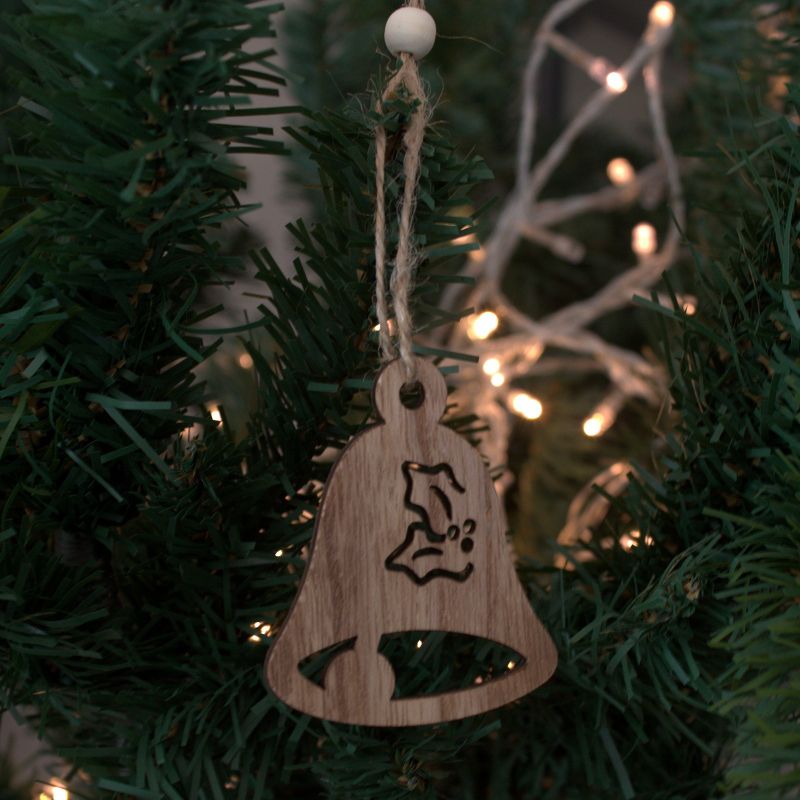 Pack of 3 Christmas Wooden Craft Decoration - Bell