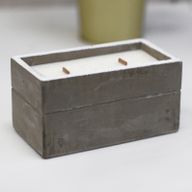Large Concrete Soy Candle - Clove & Dark Sandal