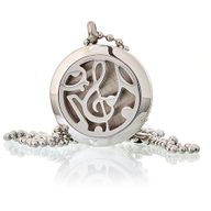 Aromatherapy Jewellery Necklace - Music Notes 25mm