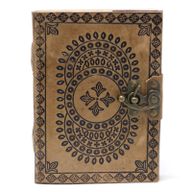 Leather Blue Mandala Notebook (18x13 cm)