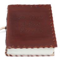 Leather Book of Thoughts with Wrap Notebook (15x10")
