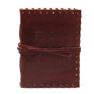 Leather Book of Thoughts with Wrap Notebook (15x10")