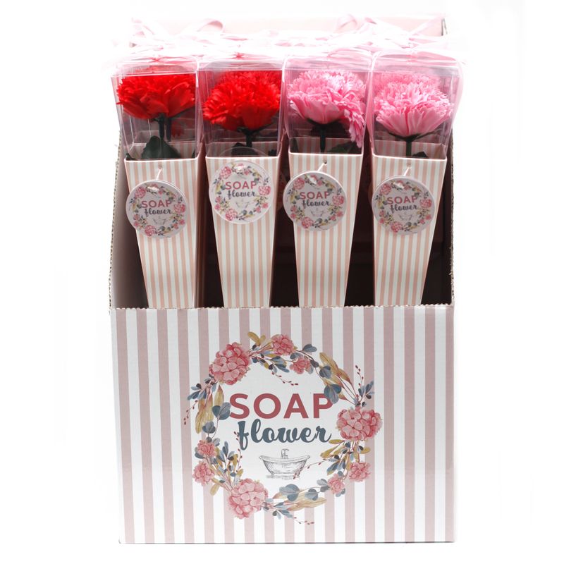 Ready to Retail Soap Flower - Medium Carnation