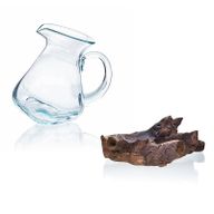 Molton Glass on Wood - Water Jug