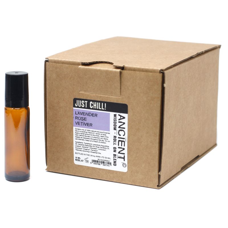 30x Roll On Essential Oil Blend - Just Chill - UNLABELLED
