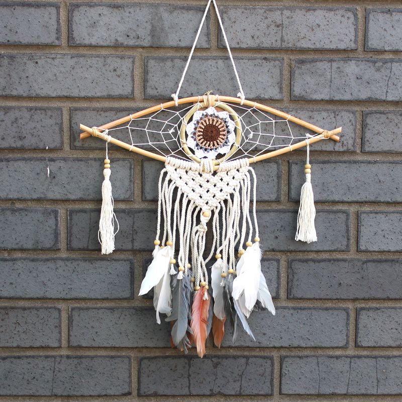 Protection Dream Cather - Sm Macrame Eye Assorted Colours