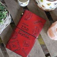 Handmade Leather Journal - Our Family Adventure Book - Brown (80 pages)