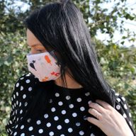 Reusable Fashion Face Covering - Pink Cats (Adult)