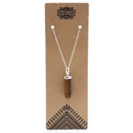 Gemstone Classic Point Pendant - Tiger Eye