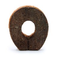 Rustic Bark Letter   - "O"  - 7cm