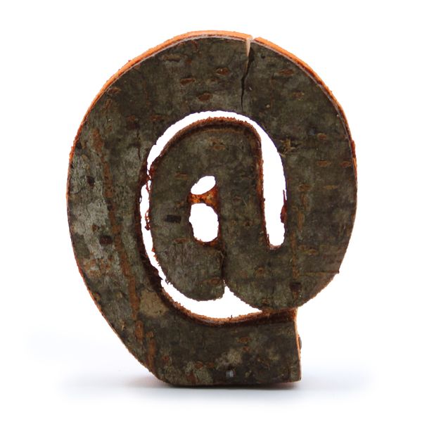 Rustic Bark Letters and Numbers Display