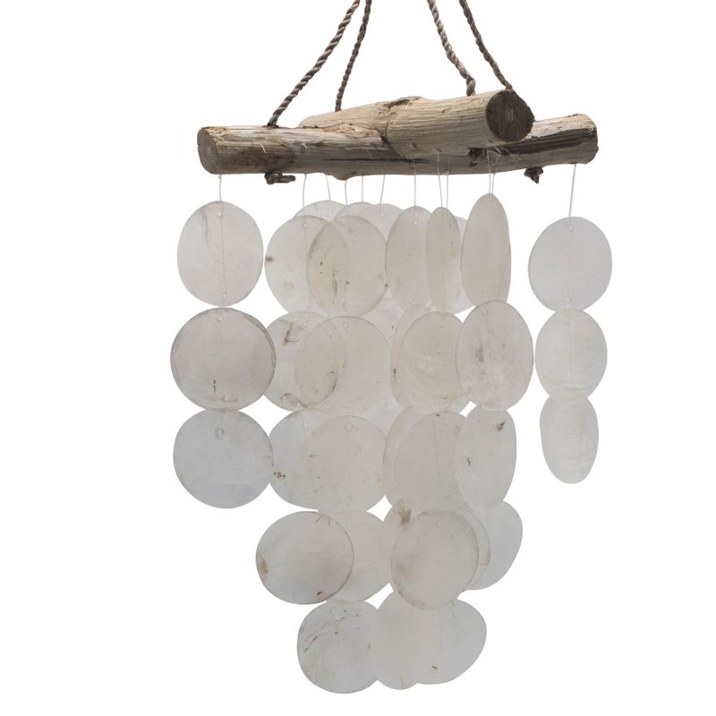 Pearl & Driftwood Cross Chime