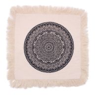 Traditional Mandala Cushion - 45x45cm - black