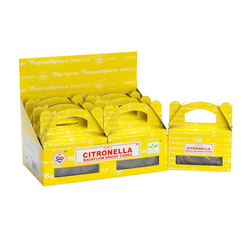 Box of  - Satya Citronella Backflow Dhoop Cone