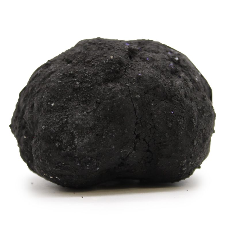 Coloured Calsite Geodes - Black Rock - Blue