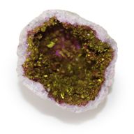 Coloured Calsite Geodes - Pink & Gold