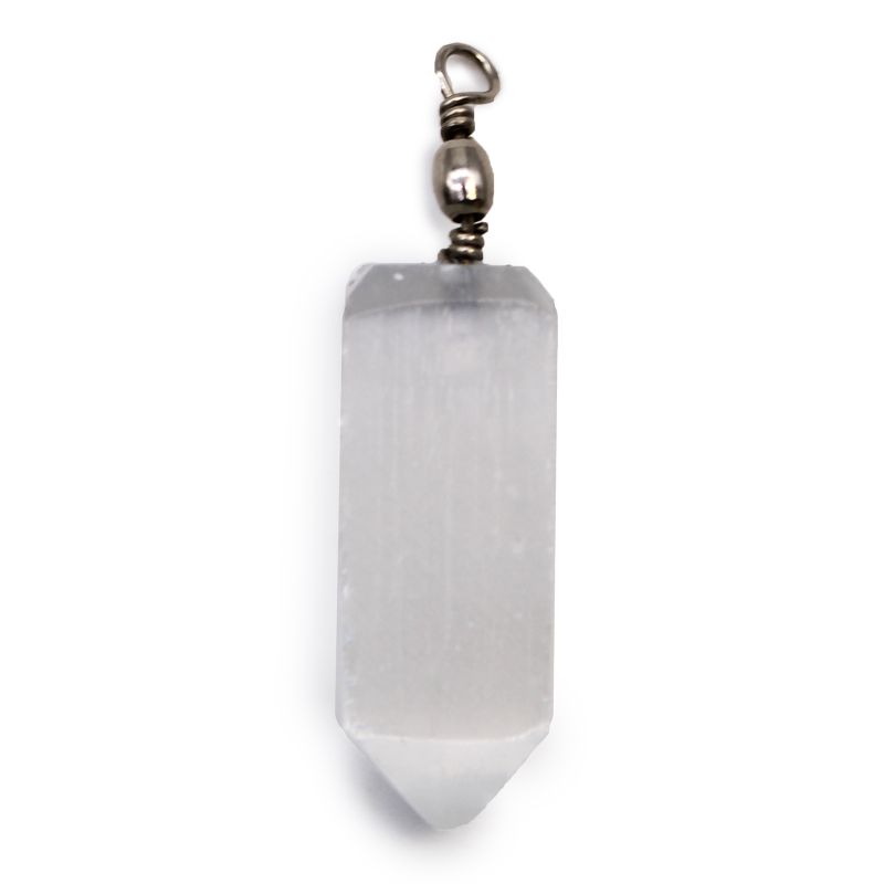 Selenite Obelix Pendent