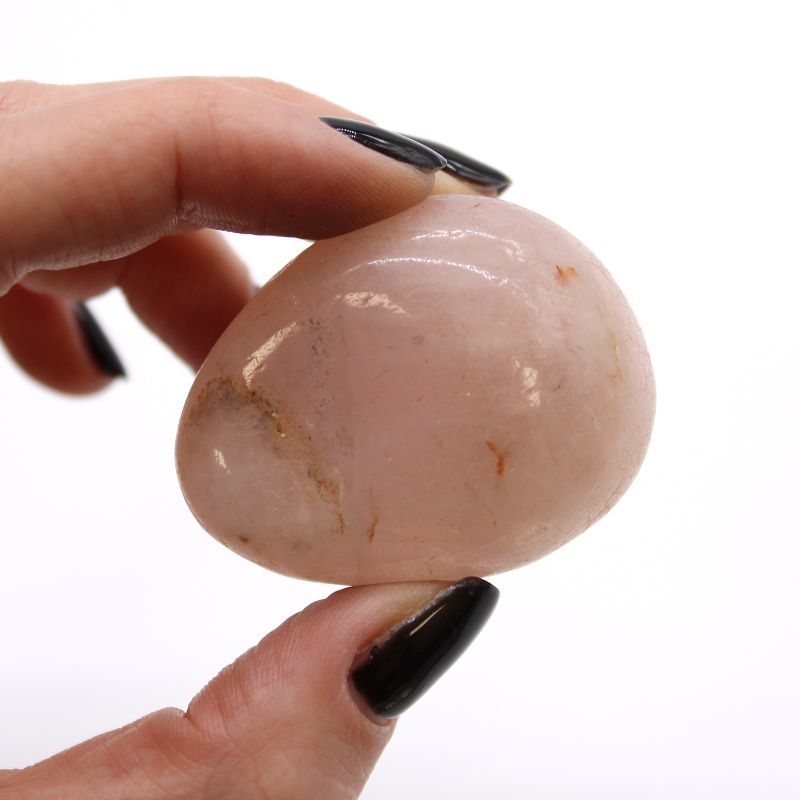 Bag of 6 Large African Tumble Stones - Rose Quartz