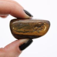 Bag of 6 Large African Tumble Stones - Tigers Eye - Varigated