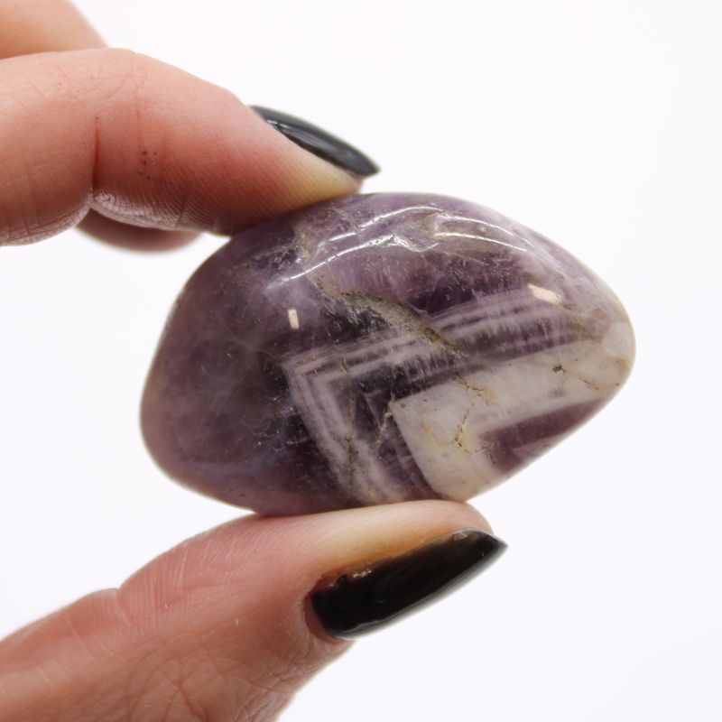Bag of 12 Medium African Tumble Stones - Amethyst