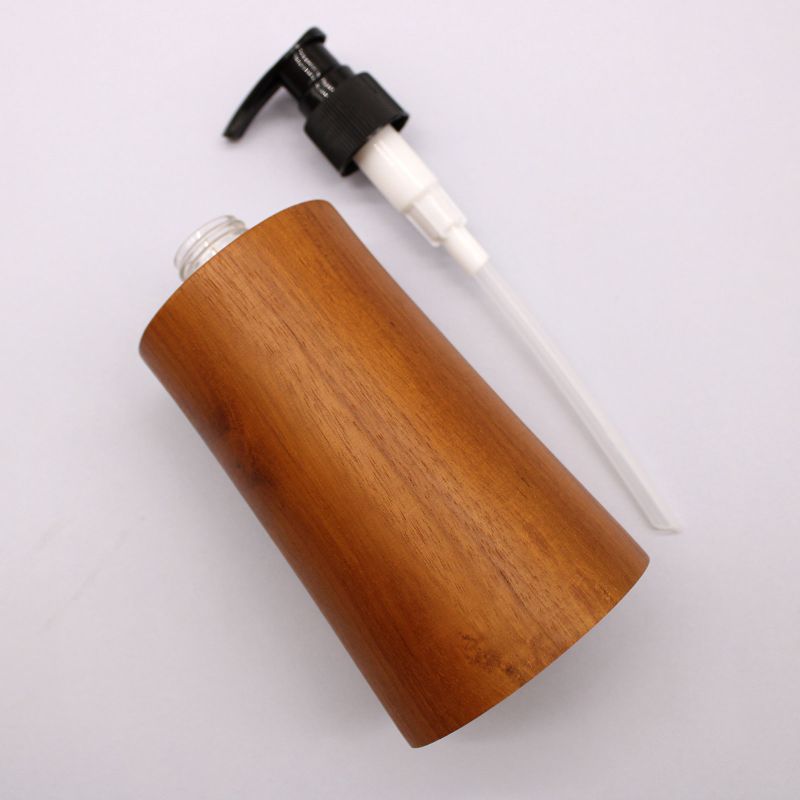 Natural Teakwood Soap Dispencer - Taper