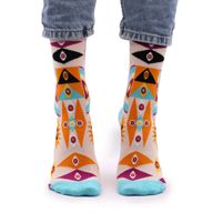 Hop Hare Bamboo Socks (36-40) - Psychedelic Evil Eye
