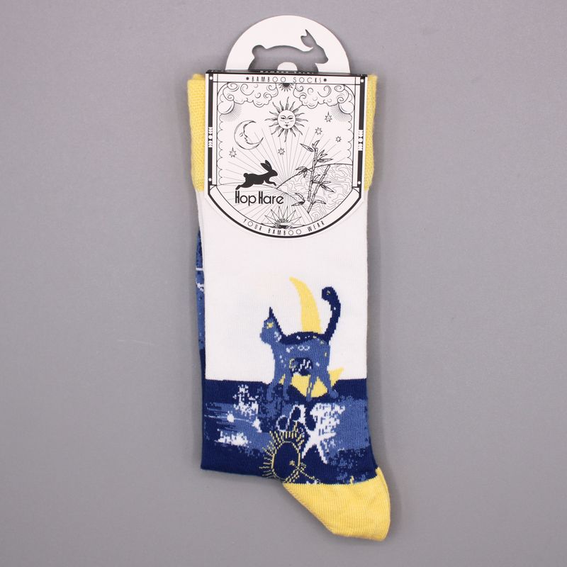 Hop Hare Bamboo Socks (36-40) - Midnight Cat