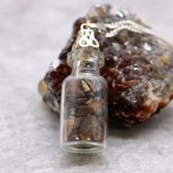 Bottled Gemstones Necklace - Amethyst