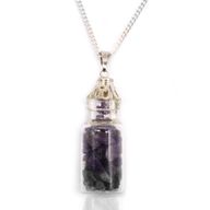 Bottled Gemstones Necklace - Amethyst