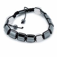 Magnetic Hematite Shamballa Bracelet - Rose Cuboids
