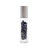Gemstone Essential Oil Roller Bottle - Sodalite  - Silver Cap + Gemstone Roller Tip for 5ml Bottle - Sodalite