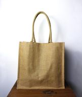 Large Jute Shopping Bag with Bottle holders