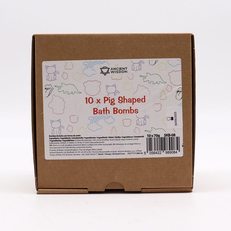 Pig Bathbomb 70g - Vanilla Cupcake