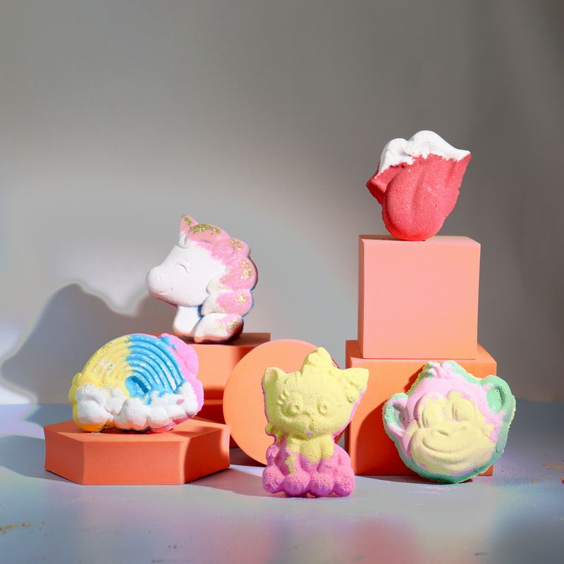 Cat Bathbomb 80g - Banana