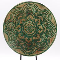 Buddha Feng Shui Set - Mandala - Green