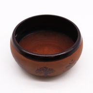 Earth Powder Singing Bowl - Clay Om Buddha - 16cm