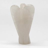 Hand Carved Gemstone Angel - Rock Quartz