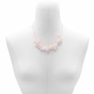Longstone Gem Necklace - Rose Quartz