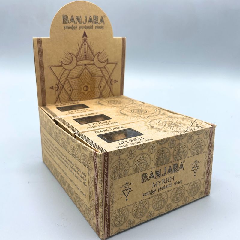 Banjara Smudge Pyramid Cones - Myrrh