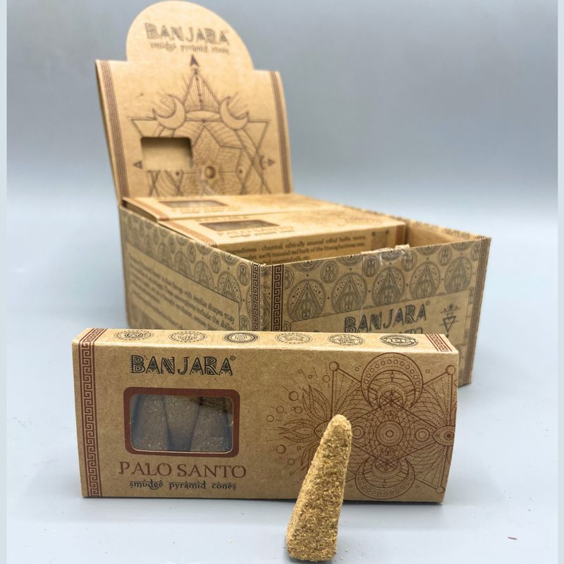 Banjara Smudge Pyramid Cones - Palo Santo