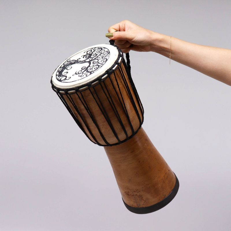 Handmade Wide Top Djembe Drum - 40cm