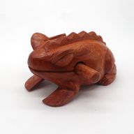 Small Coaking Wooden Frog
