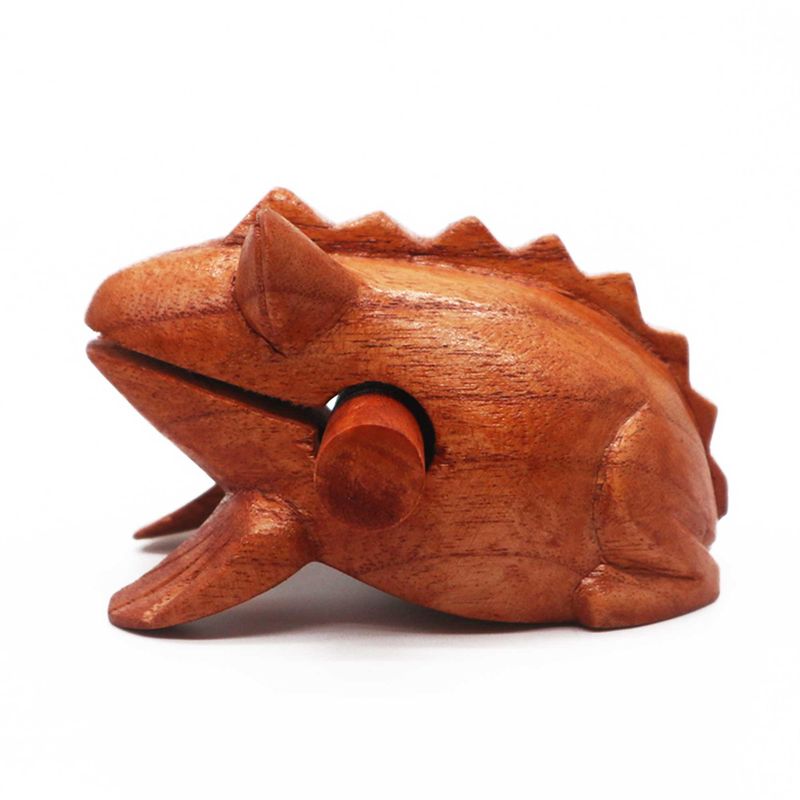Small Coaking Wooden Frog