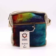 Tiedye Hemp Messegner Bag 1 Zip
