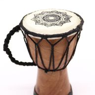 Handmade Wide Top Djembe Drum - 15cm