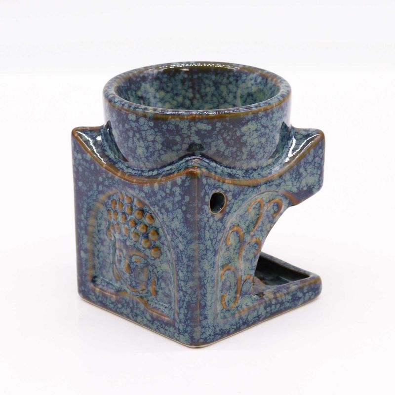 Square Buddha Burner - Dusty Blue