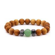 Cedarwood Sacral Chakra Bangle with Aventurin